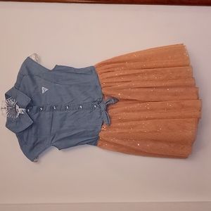 Guess Kids Jean Tutu Sparkle Dress Size M (10-12)